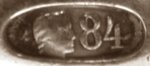 oval Kokoshnik mark 1896-1908 assayer Anatoly Apollonovich Artsybashev, Vilnius oval Kokoshnik mark 1896-1908 assayer Anatoly Apollonovich Artsybashev, Vilnius
