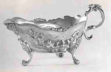 Paul De Lamerie, sauce boat, 1745