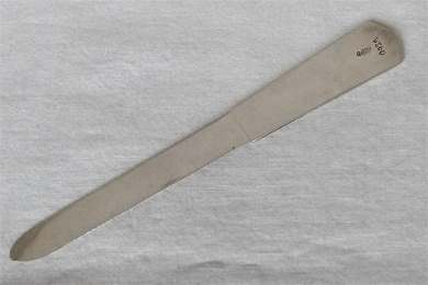 silver letter opener