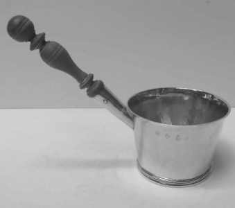 Queen Anne silver brandy saucepan