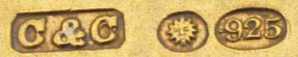 Foreign mark on London 1904 hallmark, importer Albert Cohen & Charles Soloman - Cohen & Charles
