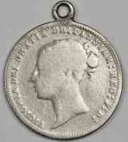 Love token on English coin