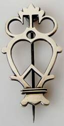 silver Luckenbooth brooch