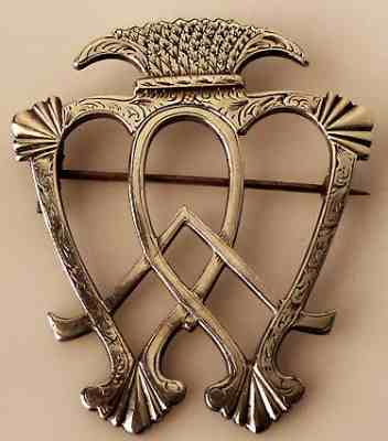 silver Luckenbooth brooch