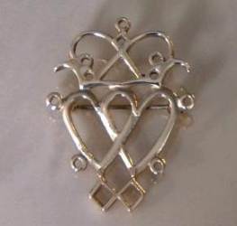 silver Luckenbooth brooch