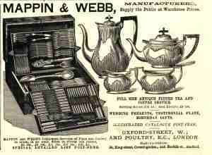 Mappin & Webb, 1888 advertisement