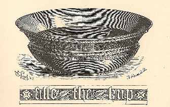 mazer with engraved silver rim (15th century)
