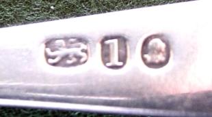 Tea spoon marked at London in 1786