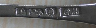 Bottom 'Fly Pressed' Mark on Spoon by William Tant London 1781