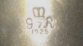 measure verification marks with royal cyphers