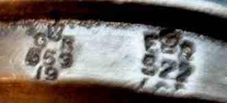 measure verification marks with royal cyphers