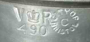 measure verification marks with royal cyphers