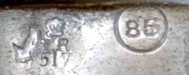 measure verification marks with royal cyphers
