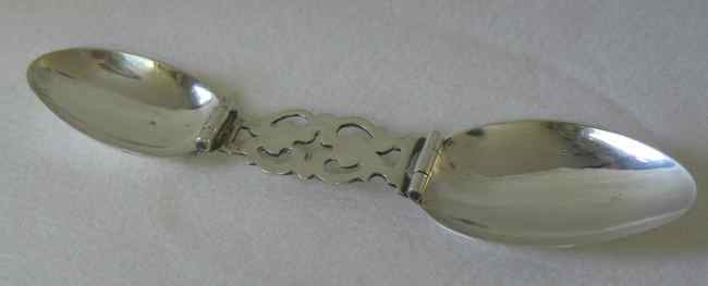 sterling silver folding medicine spoon