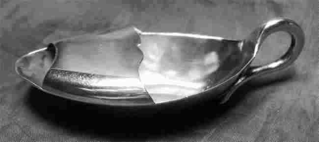 silver medicine spoon: London 1901