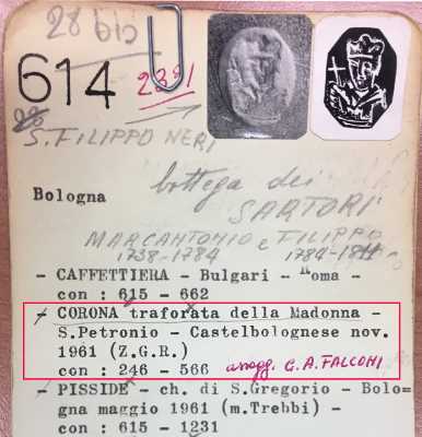 scheda dell'archivio Bulgari