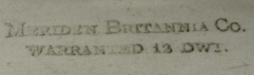 Meriden Britannia Co silver plate mark