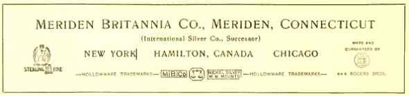 mark of Meriden Britannia Company after incorporation in International Silver Company