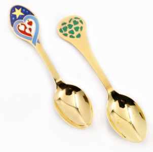 Anton Michelsen: silver Christmas spoons