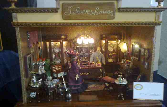 Miniature silversmith's shop