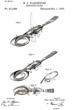 mustache spoon patent 1889