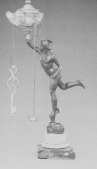Mercury oil lamp silversmith Antonio Mattei