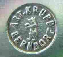 Mark of Berndorf Metalware Factory