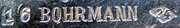 Bohrmann company SMALL items of silver-plated HOLLOW WARE, mark 1899 - 1930