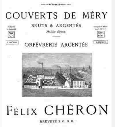 Fragment of an advertisement of the Couverts de Mry company