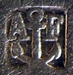 early mark for hollow ware and flat ware items produced using mtal blanc (before c.1895)