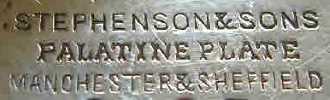 Palatine trade name: Stephenson & Sons - Manchester & Sheffield