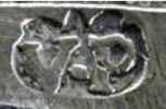 silversmith's mark: Ventura Patrini, Parma 1715-1741
