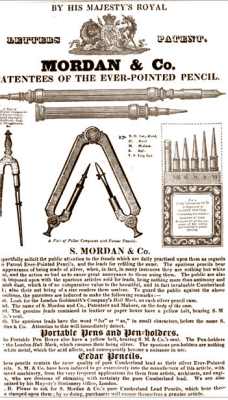 Sampson Mordan: letter patent