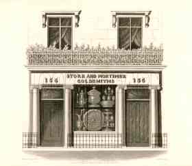 Storr & Mortimer shop-window at 156 New Bond Street 
