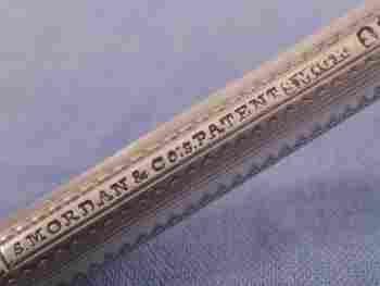 silver propelling pencil: maker Sampson Mordan 1825