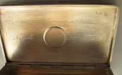 silver pill box, possibly a token of RYCC Savoia, Napoli