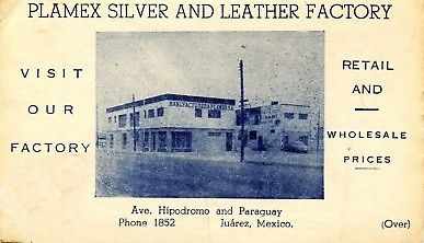 Manufacturera Platex, Ciudad Juarez, Mexico: trade card