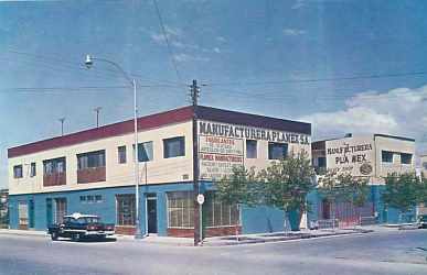 Manufacturera Platex, Ciudad Juarez, Mexico: old image of the factory