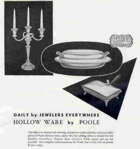 Poole Silver Co: 1949 advertisement