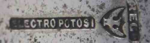Potosi Silver Co, silver plate mark