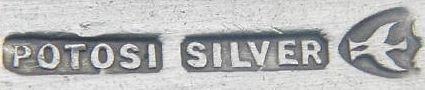 Potosi Silver Co, silver plate mark