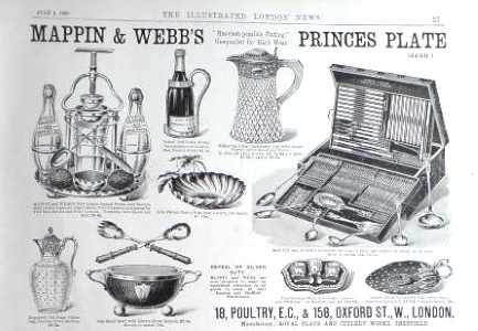 Mappin & Webb, Princes plate advertisement