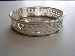 silver coaster: Lombardo Veneto (Venice) pseudo hallmarks