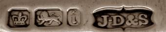 James Dixon & Sons, sterling silver hallmark: entered August 13, 1867