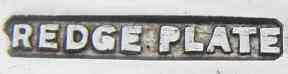 Redge trade name: unidentified maker