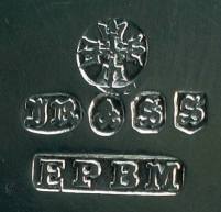 John Round & Son, silverplate mark accompanied by the 'four tridents' trade mark, previously  used by Joseph Ridge