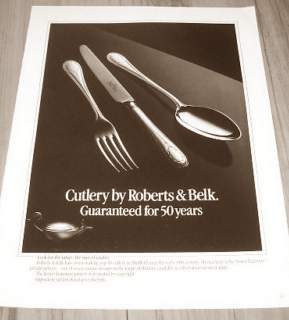 Ancient advertisement of Roberts & Belk