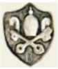 Roma hallmark, 889/1000 silver fineness for large works, date 1815