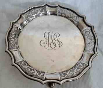 silver salver, Gorgam