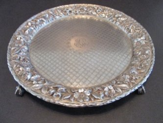 silver salver, Kirk & Son